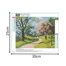 5D DIY Four Season Scenery Full Drill Diamond Painting Embroidery Craft(B)