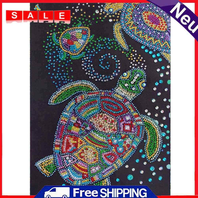 5D DIY Special Shaped Diamond Painting Sea Turtle Cross Stitch Kit Home Wall Art