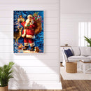 5D DIY Diamond Painting Santa Claus Full Round Rhinestone Home Wall Art Picture