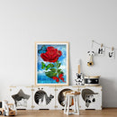 DIY Butterfly Rose Rhinestone Picture Gift Full Drill Round Diamond Painting Kit