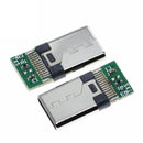 Wire Cable 12/24 Pins Adapter USB 3.1 Type C Connector Male/Female Socket