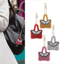 4pcs DIY Full Drill Special Shaped Diamond Painting Handbag Shape Key Rings