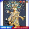 #A Tattoo Girl Oil Paint By Numbers DIY Acrylic Painting Drawing Picture for A