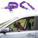 Car Pet Dog Seat Belt Puppy Safety Seatbelt Dog Harness Lead Clip (Purple) Newly