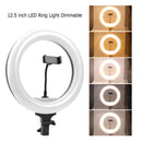12.5 inch LED Ring Light Dimmable 3200K-5600K for Studio Photo Remote Control