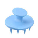 Pointed Tip Silicone Scalp Shampoo Massage Brush Head Acupoint Comb (Blue)