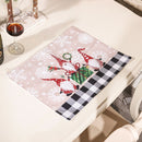 Slip Heat-Resistant Christmas Placemat Christmas Ornaments Coasters Table Mats