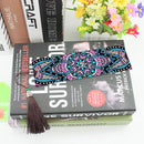 2pcs 5D DIY Diamond Embroidery Leather Book Marks Mosaic Tassel Diamond Pai
