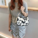 Korean Sweet Butterfly Handbag Nylon Shoulder Underarm Bag Women Tote Purses
