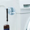 Bathroom Wall Hanging Rotatable 3 Hooks Adhesive Bracket Holder (Blue) Newly