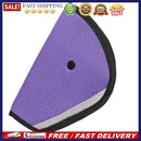 Kids Car Safe Fit Seat Belt Adjuster Baby Triangle Safety Device (Purple)