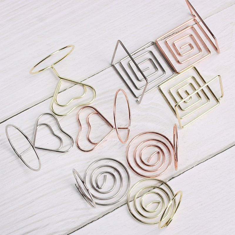 Wedding Supplies Table Numbers Holder Clamps Stand Photos Clips Place Card