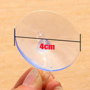 Gadget Suckers Home Bathroom 4CM Suction Cup Transparent PVC Wall Hooks Hanger