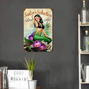 Mermaid Retro Metal Plate Tin Sign for Bar Pub Club Cafe Wall Art Decor