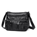Women Shoulder Bag PU Leather Crossbody Bag Multi Pockets Messenger Purse Bags