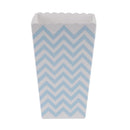 12pcs Wave Pattern Folding Popcorn Boxes for Birthday Party Wedding(Blue)