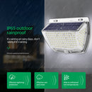 160LED Solar Wall Lamp Waterproof Motion Sensor Outdoor Yard Decor Light