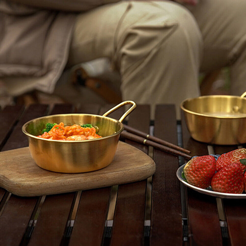 Portable Camping Barbecue Tableware Hanging Bowl for Outdoor Hiking Picnic