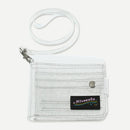 Glitter Transparent ID Card Holder PVC Folding Wallet Women Business Card Pur