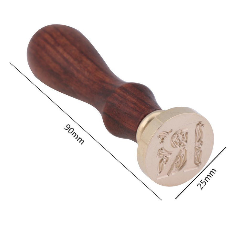 English Alphabets Five-petaled Flower Metal Hot Sealing Wax Clear Stamps(R)