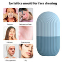 Skin Care Beauty Tool Silicone Ice Cube Tray Massager Face Roller (Blue)