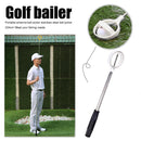 2pcs Golf Ball Retriever 8 Sections Telescopic Tool(White)
