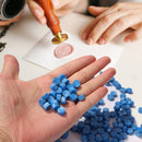 200pcs Octagon Sealing Wax Blue Wax Beads for Envelope Invitation DIY (L)