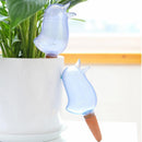 Automatic Plant Flower Self Water Tool Transparent Bird Dripper Pot (Blue)
