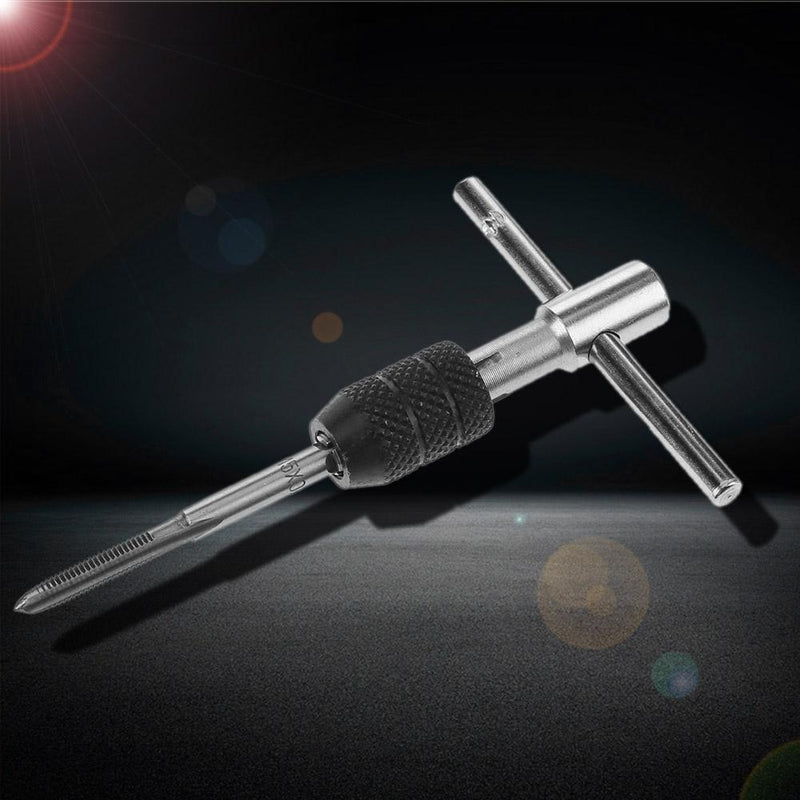 9pcs Hand Screw Tap Set M3/M4/M5/M6 Reamer+Twist Drill Bits+Wrench Tool Newly