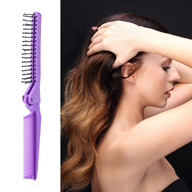 Anti Static Folding Hair Comb Toothed Massage Brush for Men Women Hairbrush