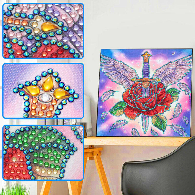 Diamond Painting Rose Partial Special Drill Picture of Rhinestone DIY Drawing