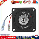 DC 12V 10A Ignition Switch 2 Position ON/OFF Key Switch with Panel+2 Keys Newly