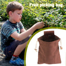 Outdoor Foraging Bag Harvest Garden Fruit Picking Jungle Tool Pouch (Brown)