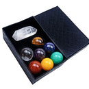 Round Crystal Ball Chakras Healing Stone Ornaments Collection Pendant Set Newly