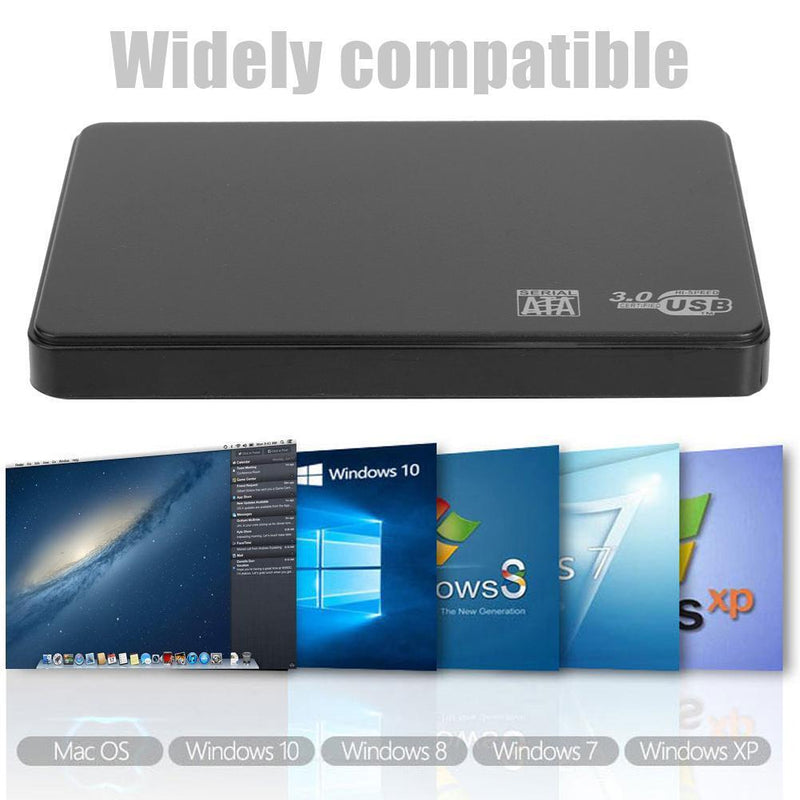 USB3.0 Micro-B to SATA HDD Box External Portable 6-Gbps SSD Hard Drive Enclosure