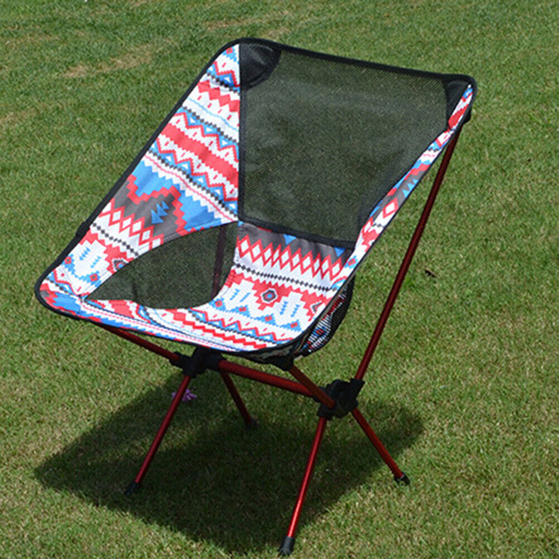 Ultralight Camping Chair Folding Outdoor Hiking BBQ Picnic Seat (White)