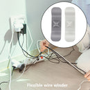 2pcs 2 Leaves Cable Holder Cord Wrapper for Blender Air Fryer (White+Grey) Newly