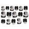 400pcs 1uF - 1000uF 24 Values SMD Aluminum Electrolytic Capacitors Kit Newly