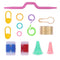 22pcs Crochet Hooks Yarn Crochet Needles Stitches Weave Knitted Craft Kit Newly