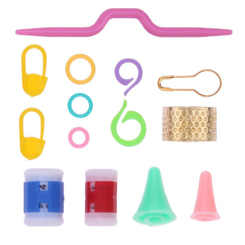 22pcs Crochet Hooks Yarn Crochet Needles Stitches Weave Knitted Craft Kit Newly