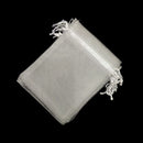 Jewelry Packing Drawstring Pocket White Pouches Organza Gauze Sachet Gift Bags