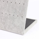 Necklace Display Board Jewelry Stud Earrings Stand Bracelet Showcase (Grey)