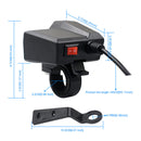 3.4A Motorcyle Charger Dual USB Cigarette Lighter Voltmeter Display Waterproof