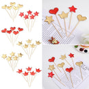 Heart Party Wedding Supplies Cup Cake Decoration Flags Cake Insert Cake Topper
