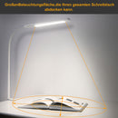 LED Desk Lamp - Flexible Swing Arm Desk Night Light with Clamp - 12W White
