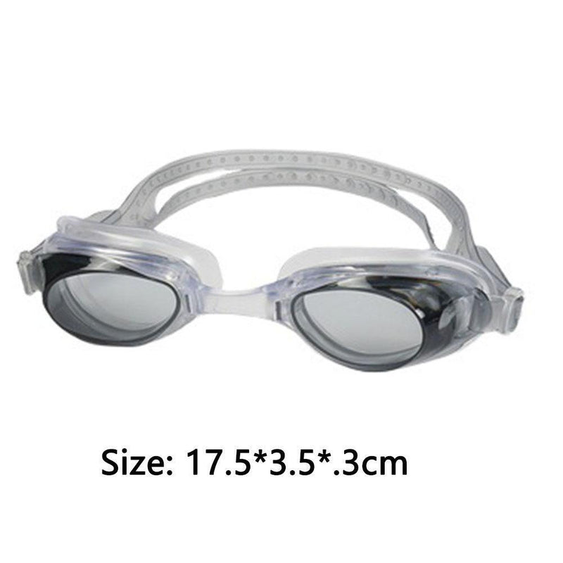 Anti UV Swimming Glasses Adults Kids Water Sport Anti-fog Goggles (Black)