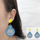 Mosaic Diamond Earrings DIY Painting Kit Drill Ear Dangles Jewelry (EH03) Newly