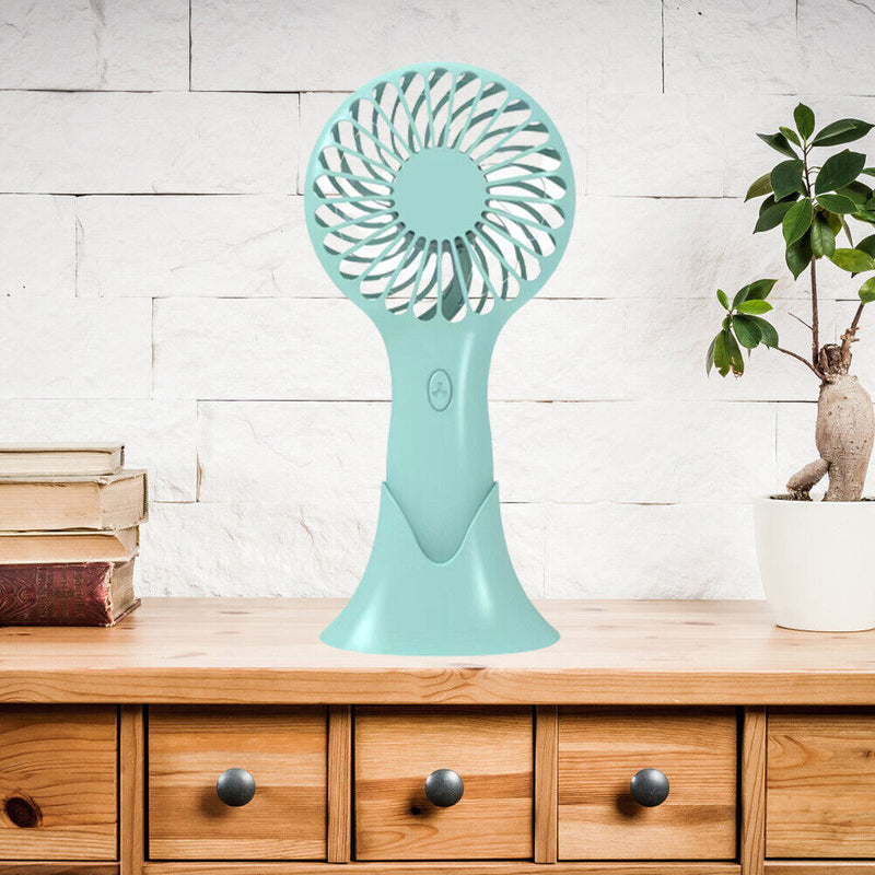 Mini Pocket Fan Cooler Air Handheld Portable Cooling USB Desk Fans (Green)