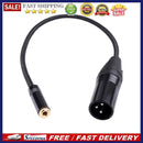 TRS 3.5mm Female to XLR 3 Pin Male Plug Adapter PC Phone Tablet Audio Conne