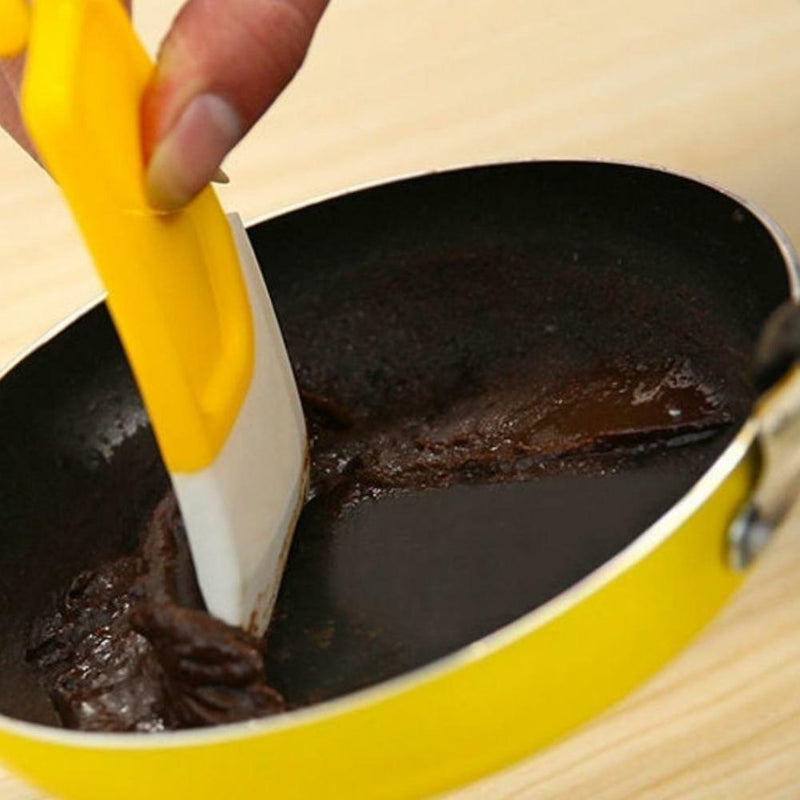 Silicone Pan Scraper Kitchen Utensil Cleaning Spatula Cooking Baking Tools best